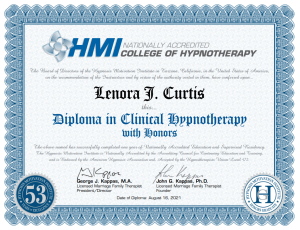 LJC Hypnotherapy Diploma in Clinical Hypnotherapy